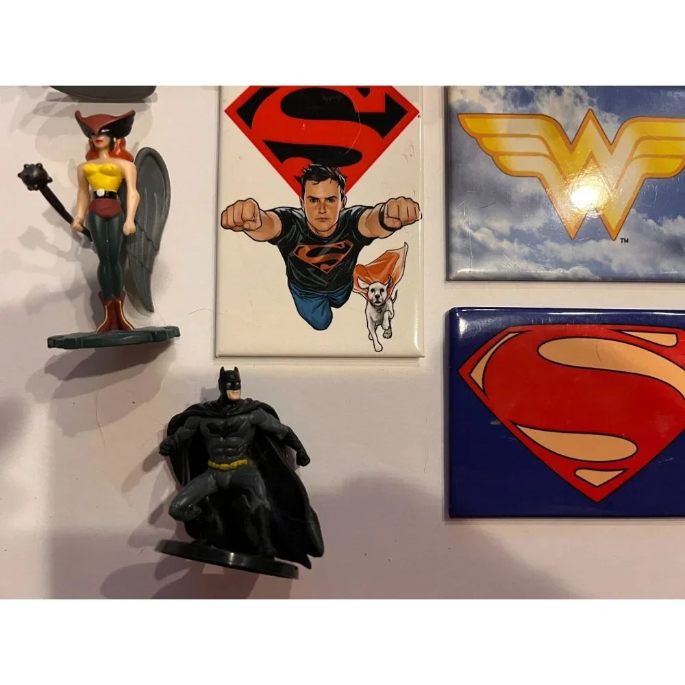DC Comics Superhero Collectibles Stocking Stuffers, Pez, Magnets, Figures, 16 pc - Picture 6 of 6
